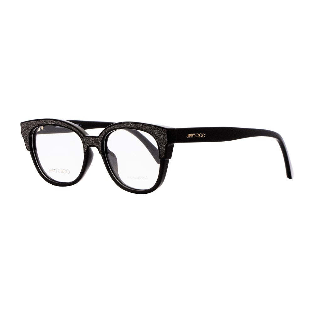 Jimmy Choo butterfly Eyeglasses JC177 019K Black/Glitter 51mm 177